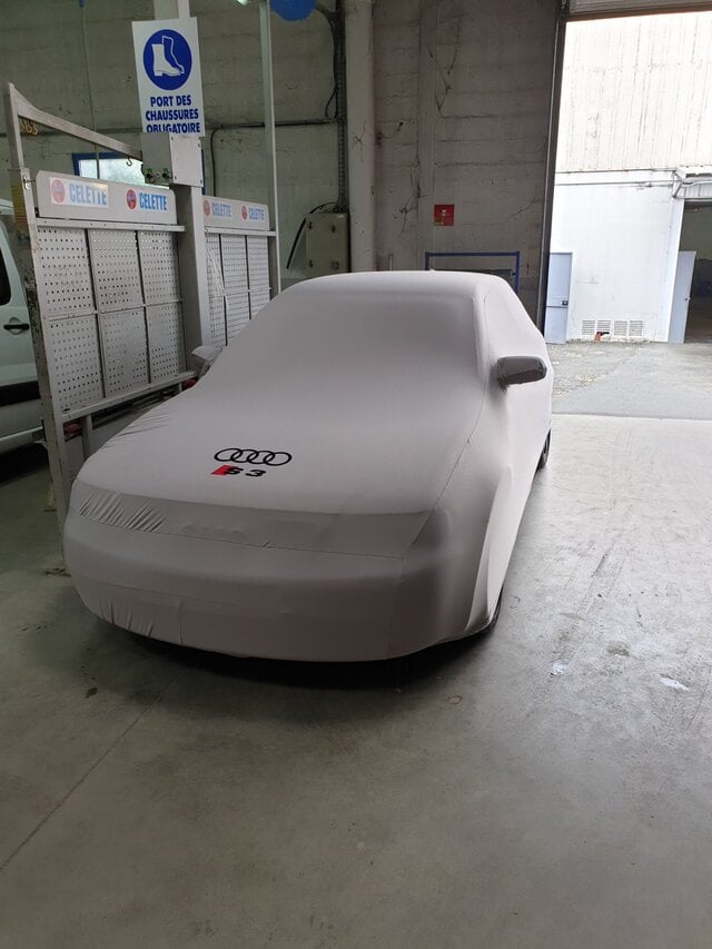 Housse Audi S3 Grise Logo Sport Protection
