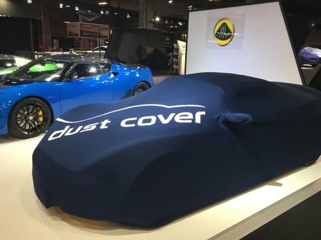 bache lotus evora logo fabrication sur mesure