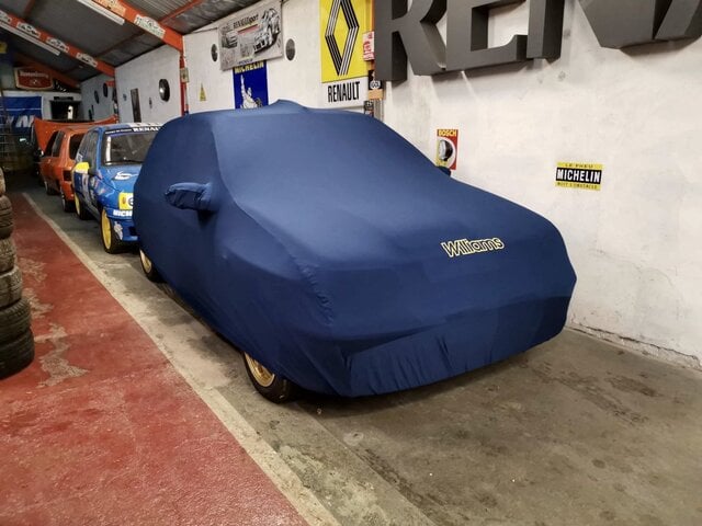 Housse Renault Clio Rs Bleue Logo Collection